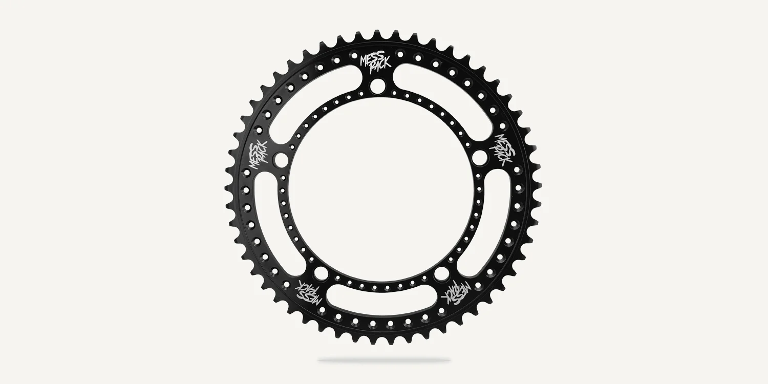 Drillium Track - Black - 1/8 — Bespoke Chainrings